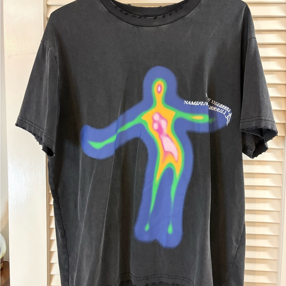 Vamtac Black Distressed T shirt